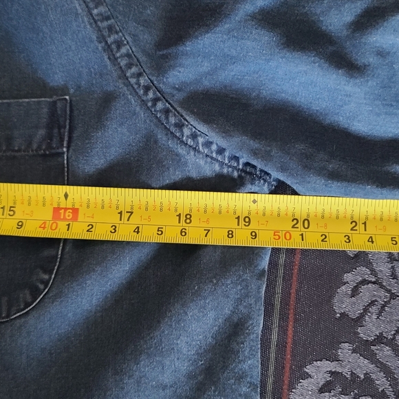 Chambray denim short sleeve shirt - Picture 10 of 12